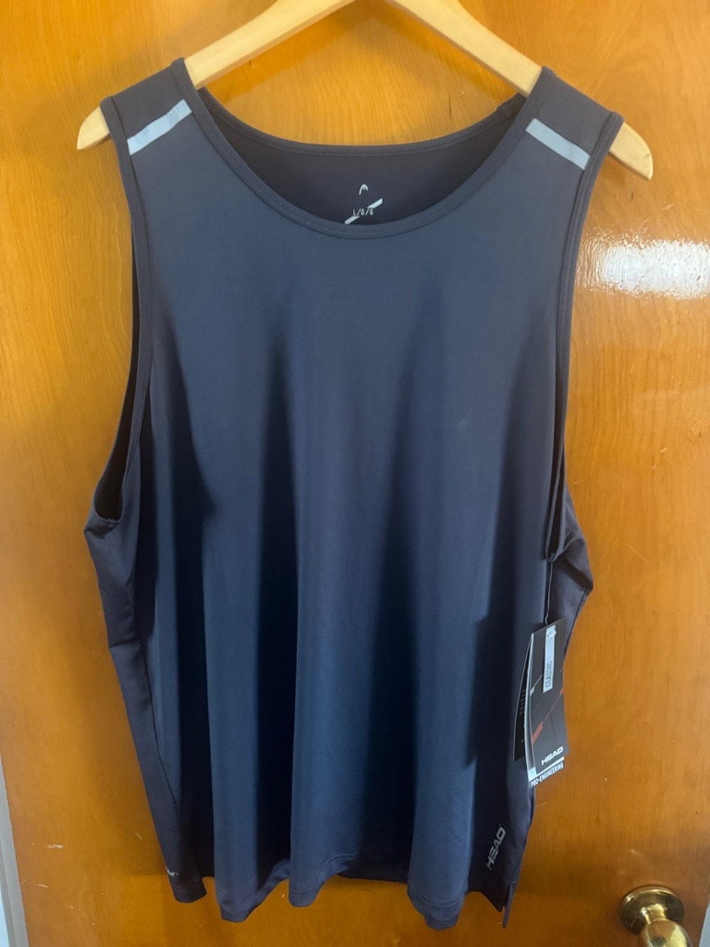 Head Tank Top Mens Large Gray Mesh